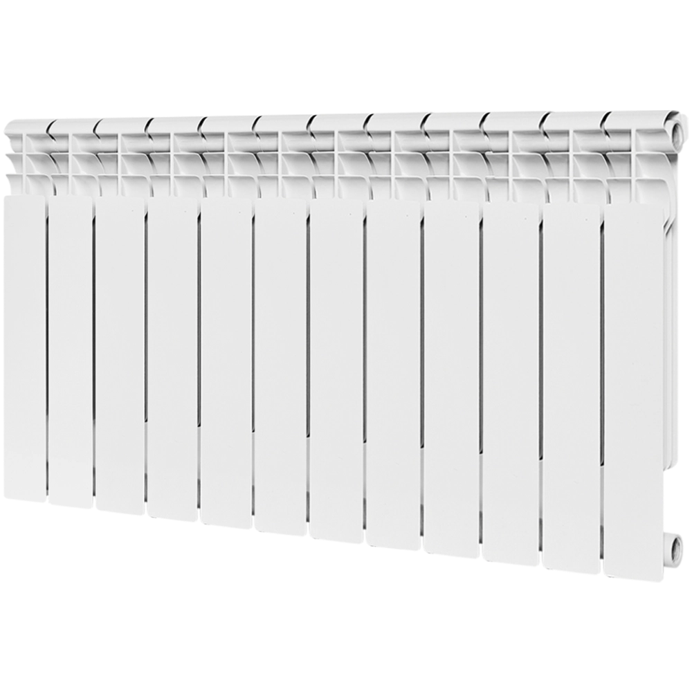 Радиатор биметаллический ROMMER Profi Bm 500 - 12 секций (подключение боковое, цвет белый)