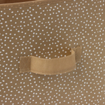 Короб для хранения Точки" 27х27х27 см, цвет бежевый