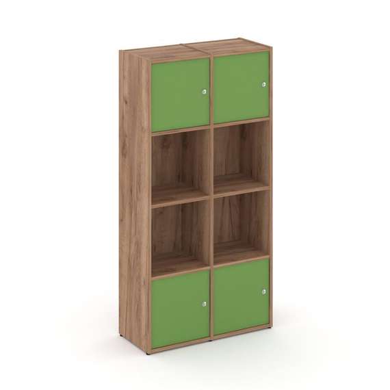 Locker plus Комплект №5 LK.K-005 Дуб Табак/Зеленый 798*350*1593