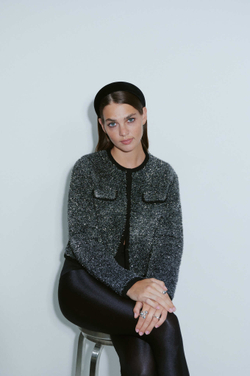 Объемный ободок из бархата