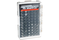 Набор бит с магнитным держателем, CrV, 61 шт.// Matrix