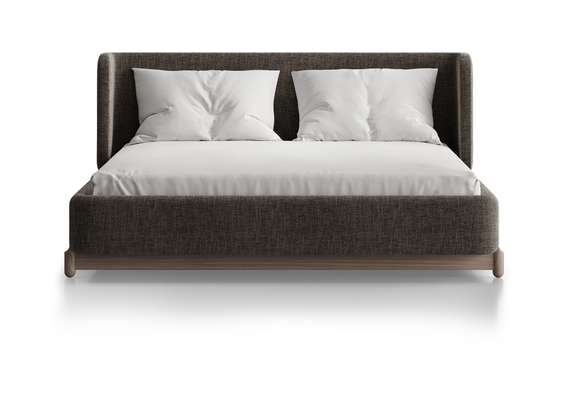 Кровать Basic спальное место 140*200 см (коричневый, рогожка)