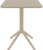 Стол пластиковый складной Siesta Contract Sky Folding Table 60, бежевый