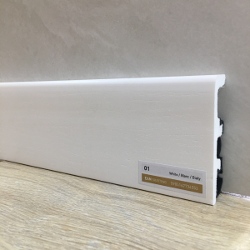 Плинтус 80*20мм "Integra" 01 Белый 2,4м