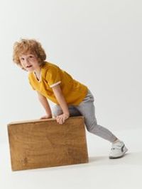 Комплект футболок "Мёд/Деним/Серый меланж" 3 шт