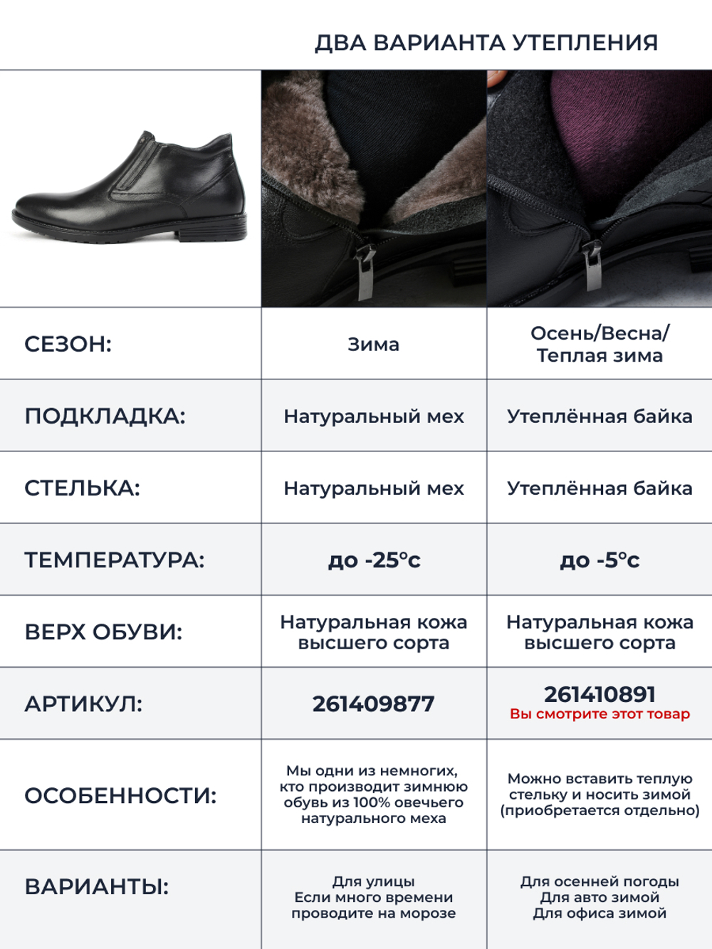 Vorsh Ботинки V909Bчер.байка