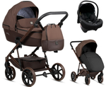 Детская коляска Tutis Viva 6 Plus Essential 3 в 1 с автокреслом Elo Lux EduSky Black 1612067 Espresso