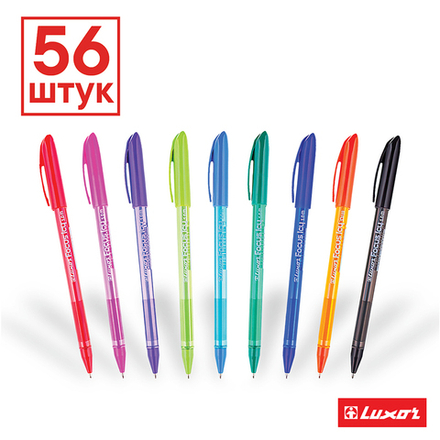 Ручка шариковая Luxor "Focus Icy" ассорти, 1,0мм