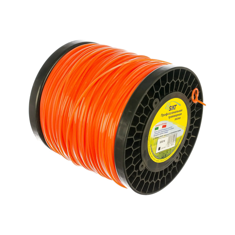 Леска в бобине SIAT ПРОФЕССИОНАЛ квадрат,2.4мм,305м (303216)