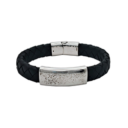 Мужской браслет на руку серебро Плас.чекан.12х5