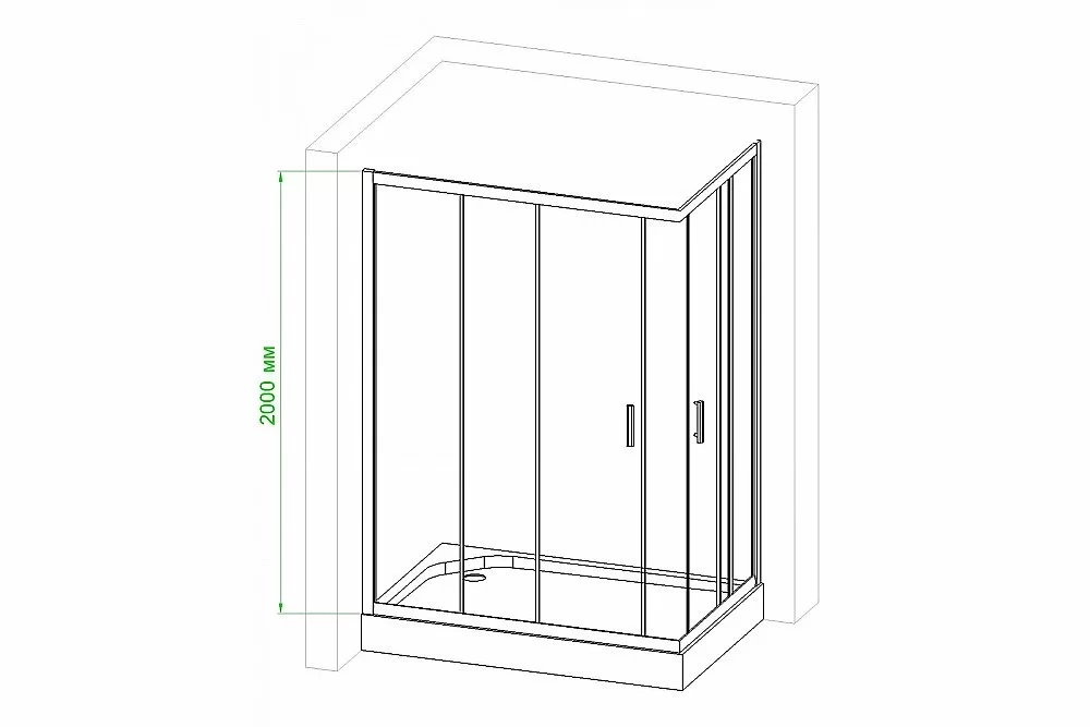 Душевой уголок Royal Bath RB80HPD-C 80х80 матовый