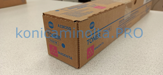 Тонер TN-321M Konica Minolta оригинальный пурпурный 50% A33K35G