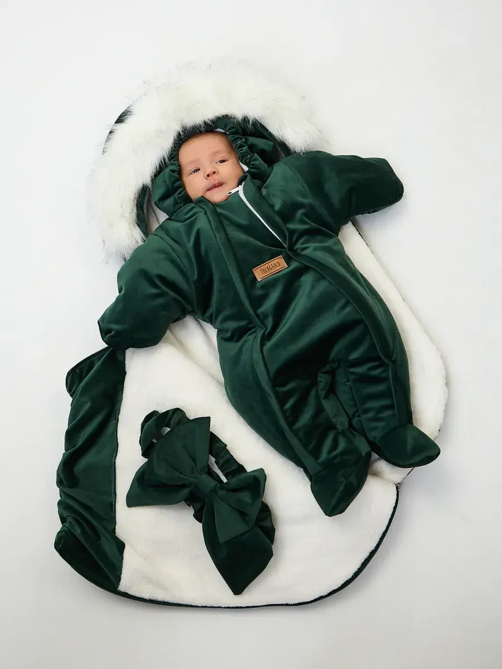 Конверт на выписку новорождённому зимний