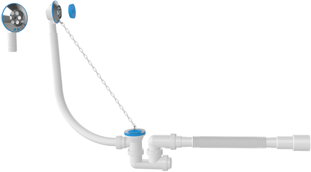 Слив-перелив EWRIKA 5025860 52 мм, хром