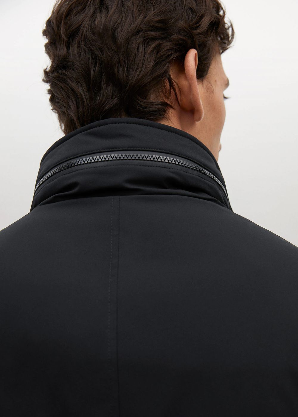 Стеганая непромокаемая парка с капюшоном