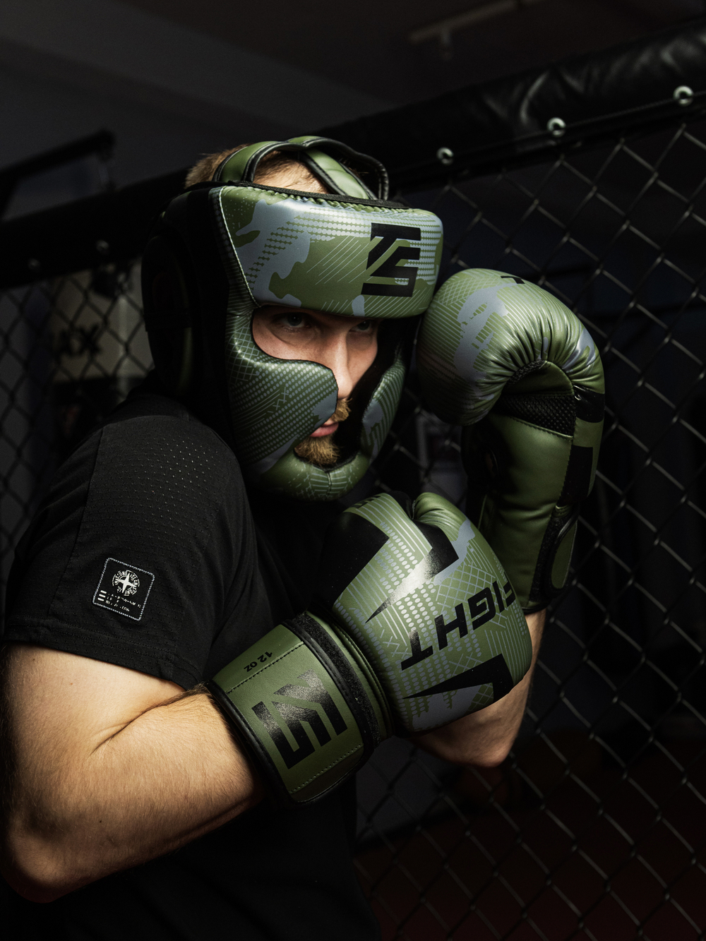 Перчатки для бокса Tomorrow Star Warrior Green Black