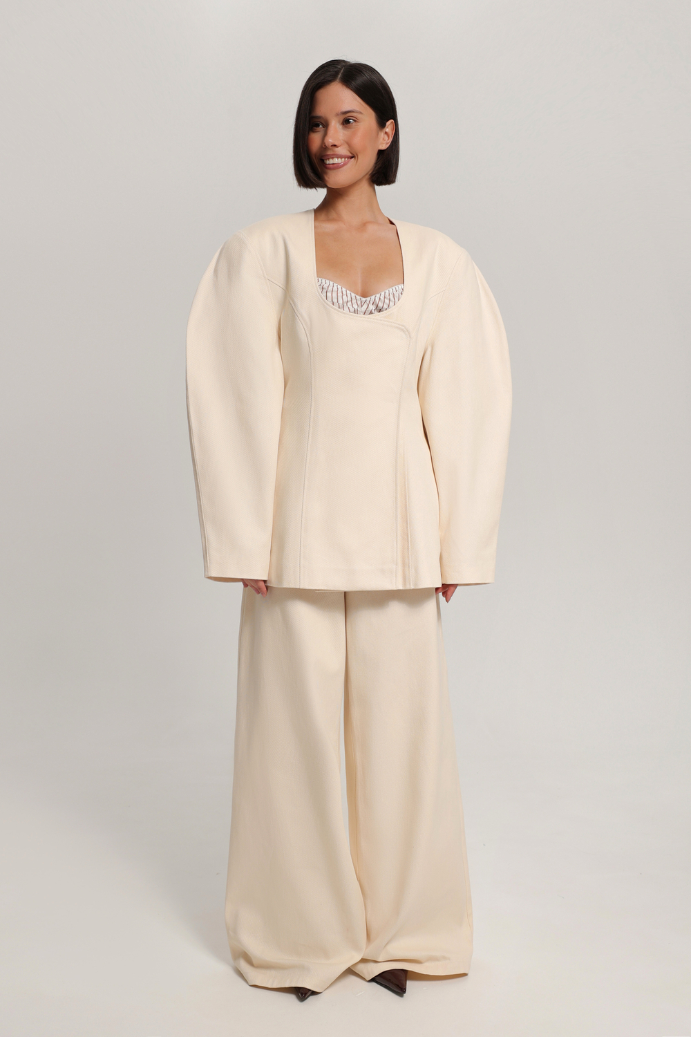 Жакет реглан из денима