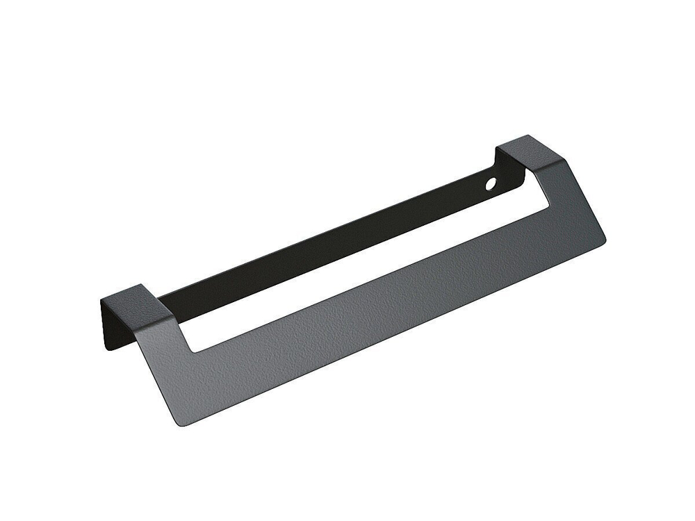 Ручка торцевая мебельная СТ-3 Матовый черный Сталь