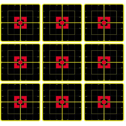 Мишень бумажная Квадрат 8х8cm проявляющая попадание (4830)
