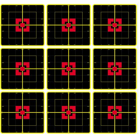 Мишень бумажная Квадрат 8х8cm проявляющая попадание (4830)