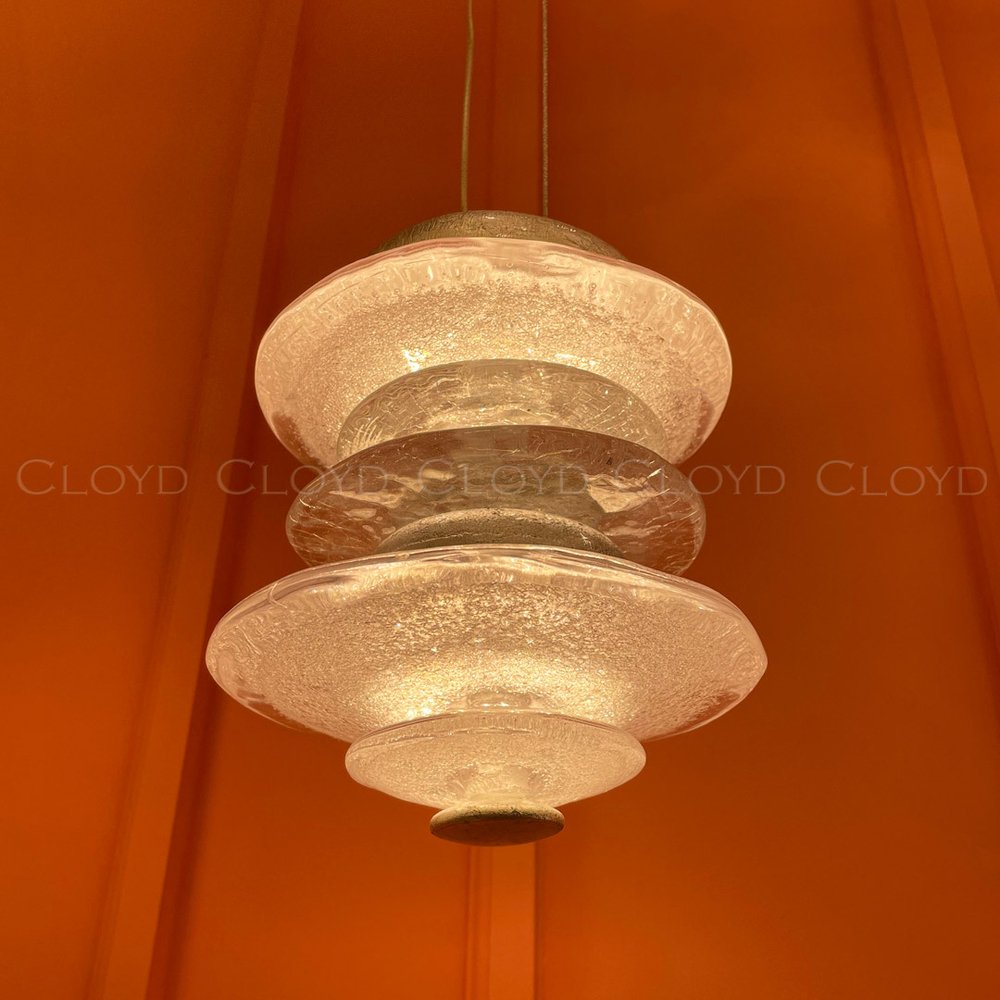 Подвесной светильник Cloyd GEFEST P2 / выс. 18 см - серебро сусальн. (арт.10388)