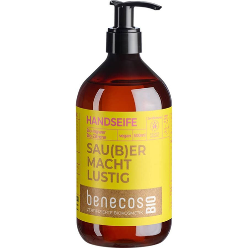 Жидкое мыло для рук с имбирем и лимоном Benecos, 500 мл