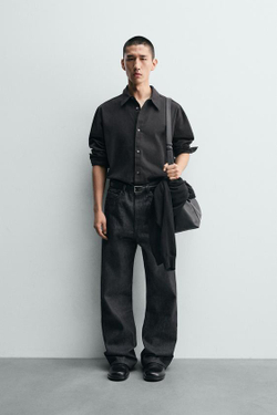 ZARA ДЖИНСЫ СВОБОДНОГО КРОЯ FLARE FIT, ИНДИГО