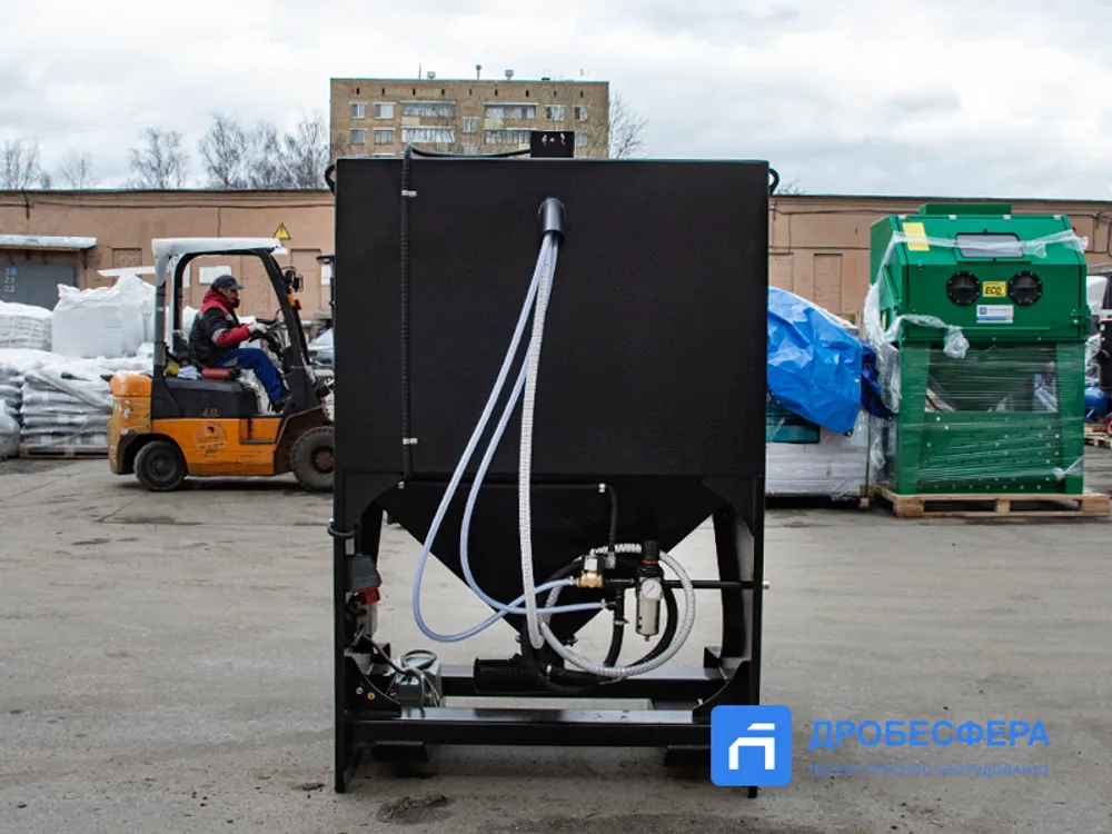 Пескоструйная камера PST КСО-110-И-М с фронтальной загрузкой эжекторная