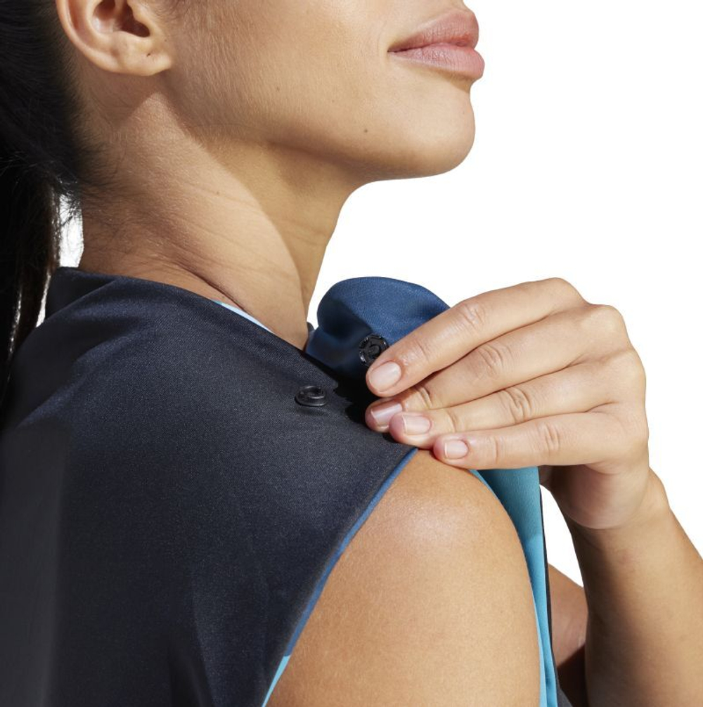 Теннисное платье Adidas Transform Dress - flash aqua/black