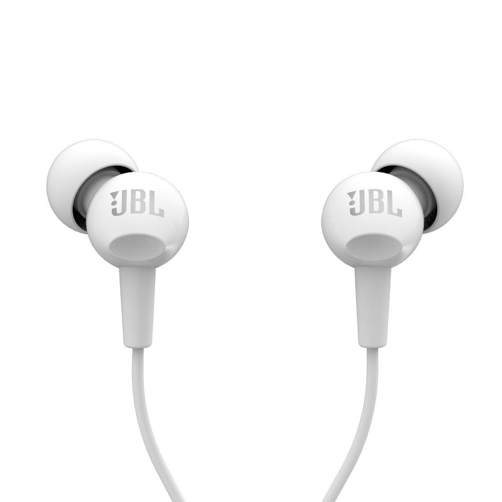 Наушники JBL C100SIU White, внутриканальные
