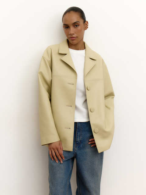 Жакет из экокожи