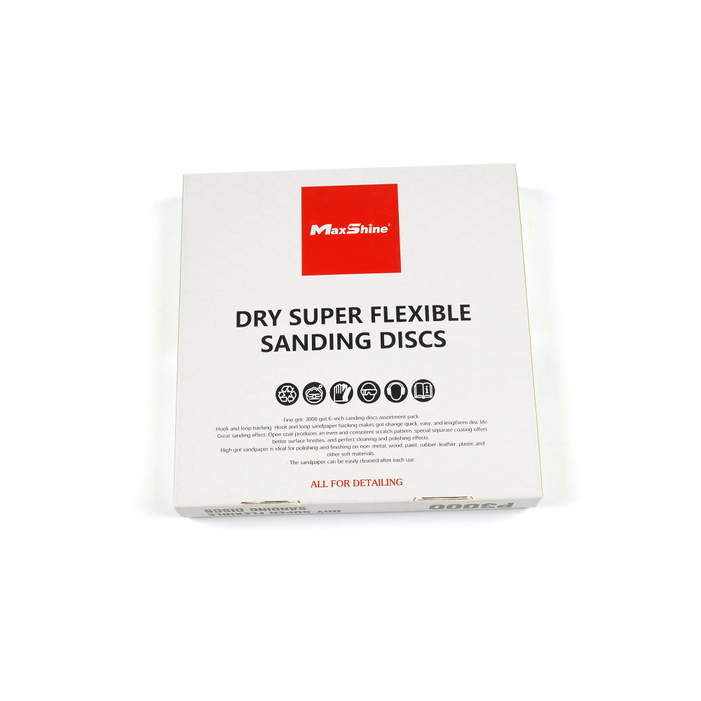Шлифовальные диски 150 мм с зернистостью 3000 MaxShine, набор 25 шт, 7573000