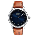 ZEPPELIN New Captain Collection Quartz Movement Men"s Watches Watch 40 Blue Dial Stainless Steel Case