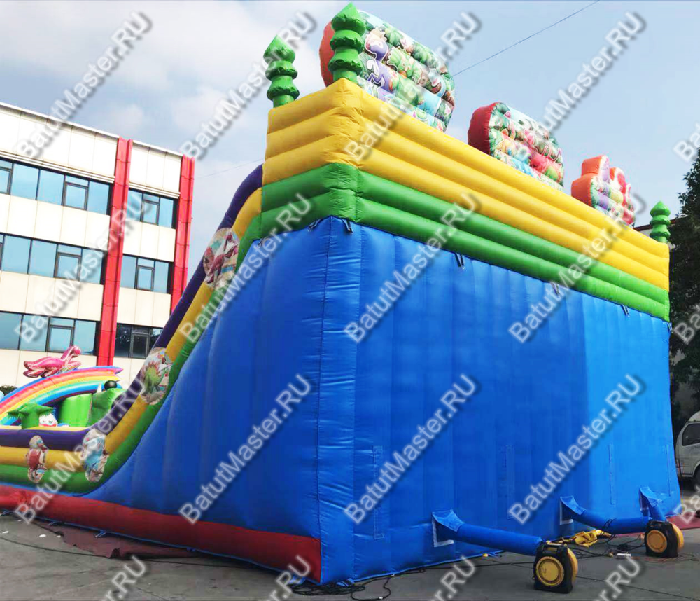 Коммерческий надувной батут "Дракончики"14*10*7,5 м