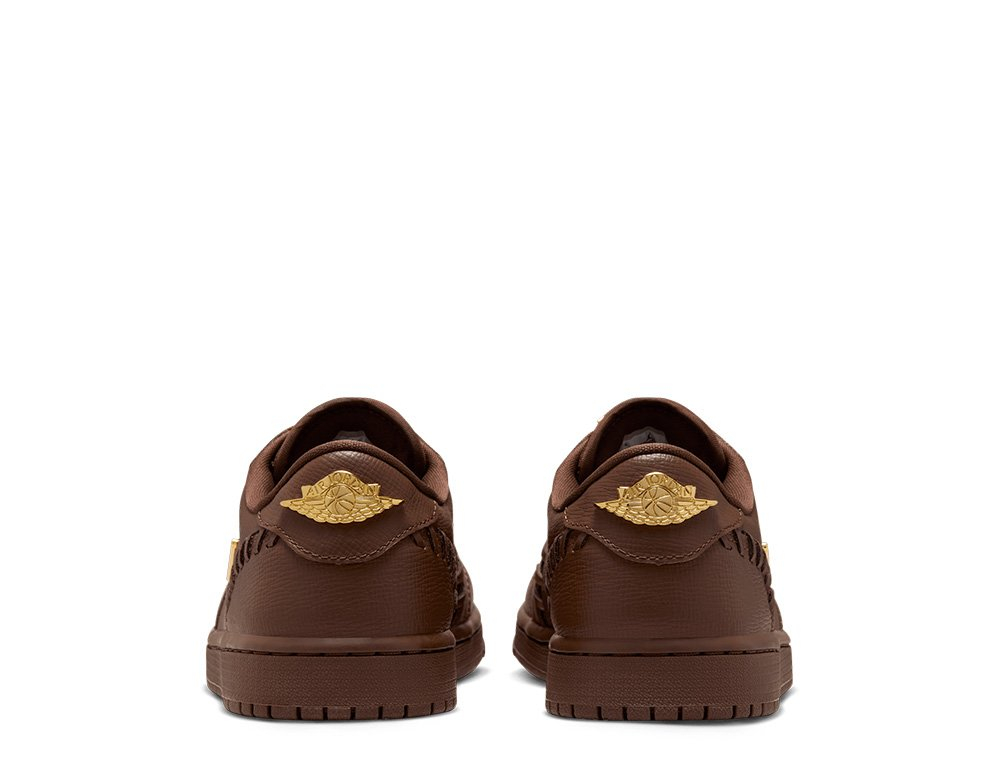 Кроссовки Air Jordan 1 Low Method of Make Cacao Wow/Metallic Gold-Cacao Wow