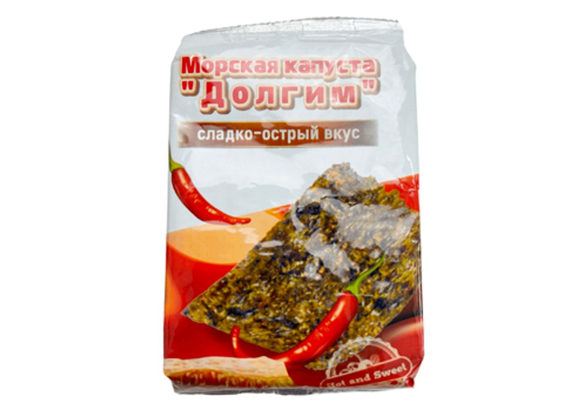 Морская капуста обжаренная со сладко-острым вкусом, 5г