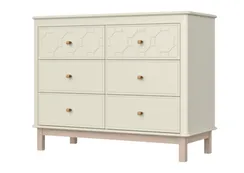 Комод Ellipse Classic 6 ящиков с фрезеровкой Молочный