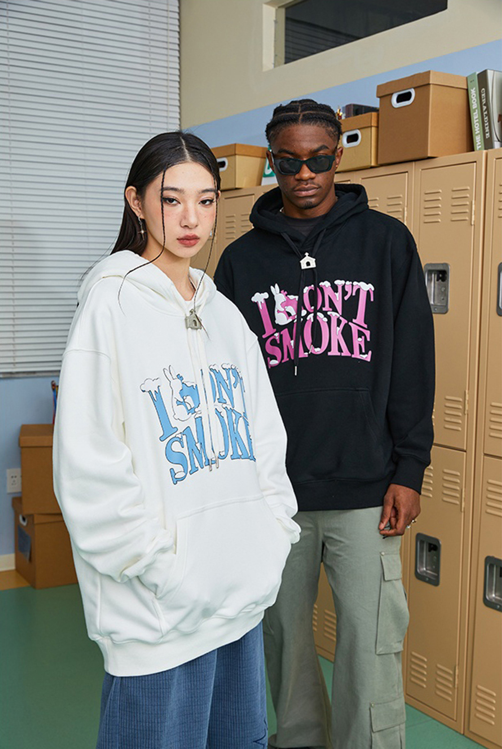 Худи DONSMOKE "Snowy Logo" Oversized Hoodie