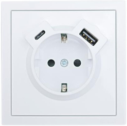 ZIMA Розетка с USB+Type 704-0288-181TC