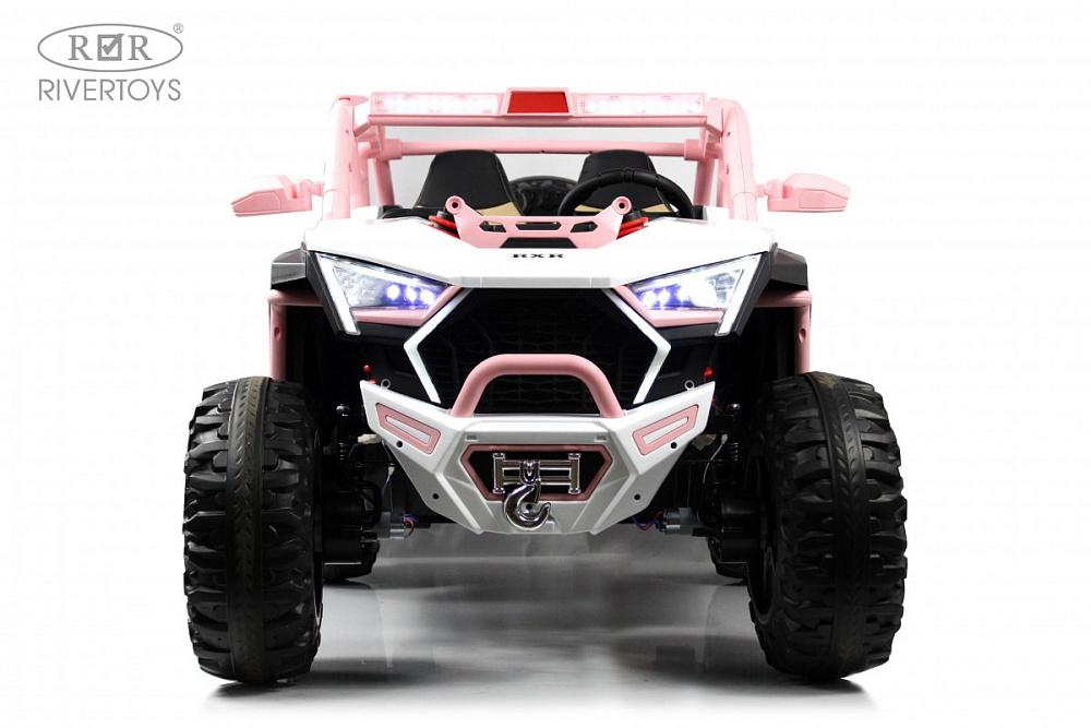 Детский электромобиль RiverToys E001EE розовый