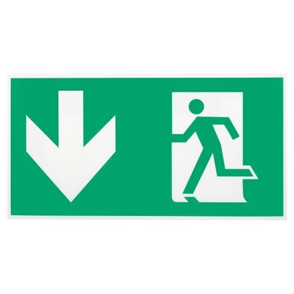 Этикетка самоклеящаяся INFO-SSA-118 бэклит "Человек-стрелка-вниз" для SSA-103 зел. Эра Б0057714