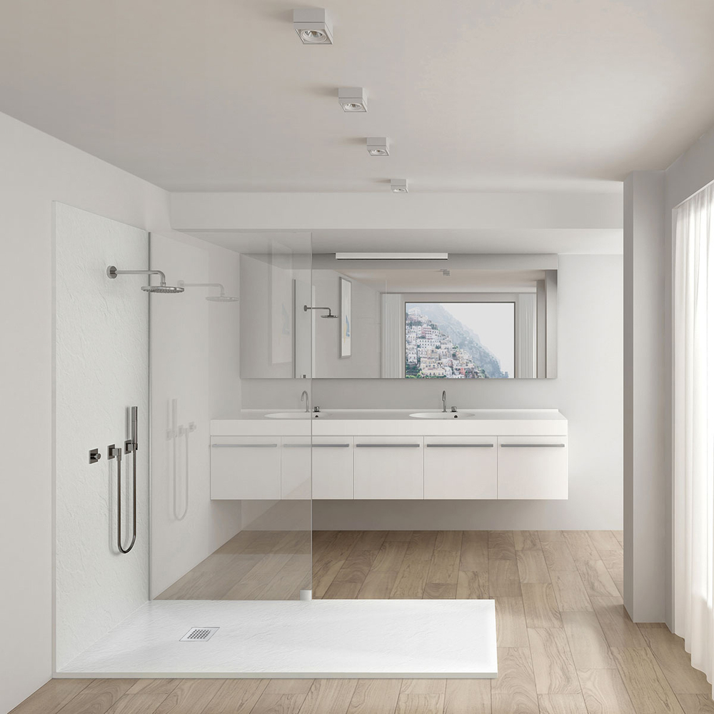 Поддон для душа из искусственного камня VST-4SR9090W, 900*900*25, белый матовый