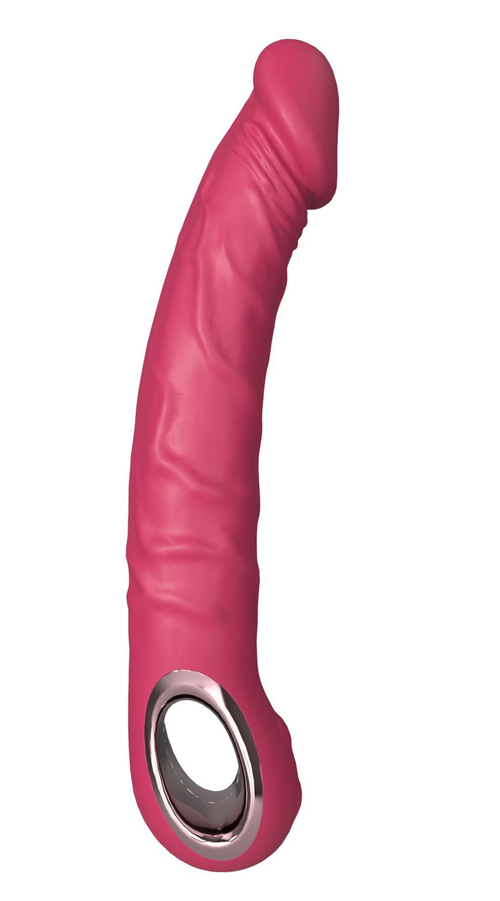 Secwell SW3020Pink – розовый силиконовый вибратор-реалистик, 22 см, 10 режимов, водонепроницаемый