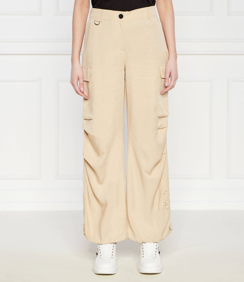 Брюки карго Karl Lagerfeld - бежевый(241W1000)