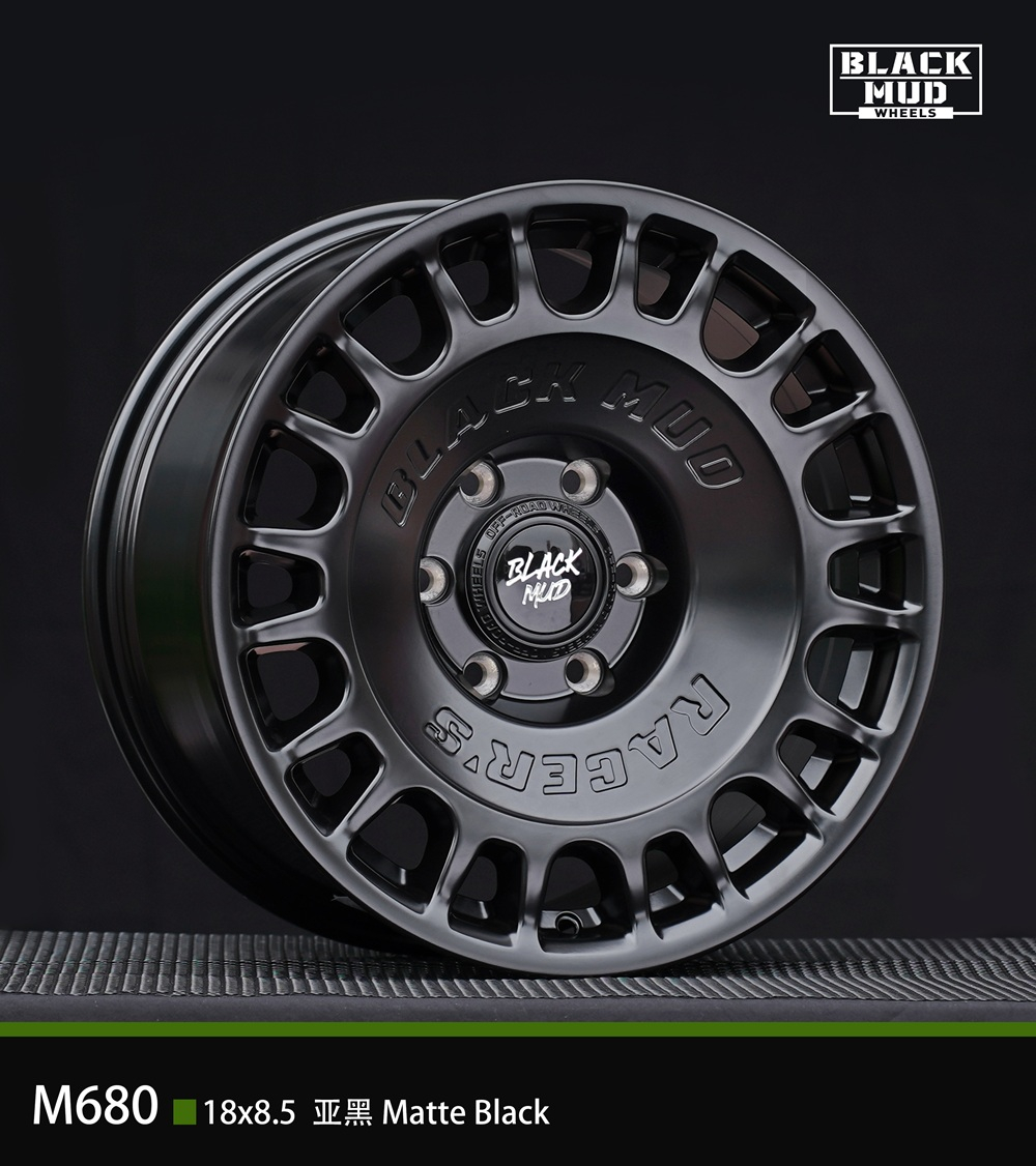 Диск колёсный литой BLACK MUD M680 R17 8.0 ET0 Matte Black