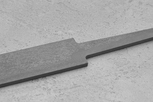 Заготовка для ножа, сталь AUS10Co 5,2мм. Модель "Лопатка-III" с клинком до 150мм, ТО 61-62HRC