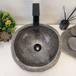Раковина из речного камня RS63335 (38*35*16) 0122