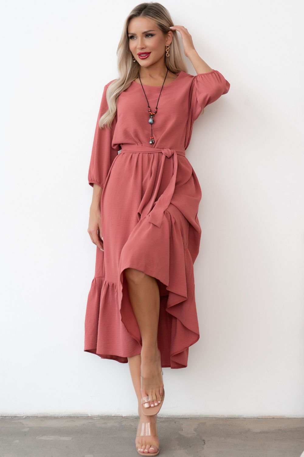 Платье Виолетта (коралл) Р11-1247 Nikol