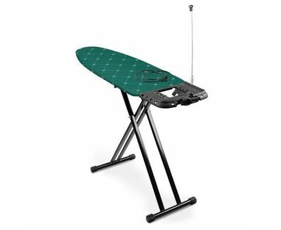 Гладильная доска Haushalt Sophy тефлон SF/F с розеткой, подставкой для парогенератора и утюга, напольная 123 х 46 см