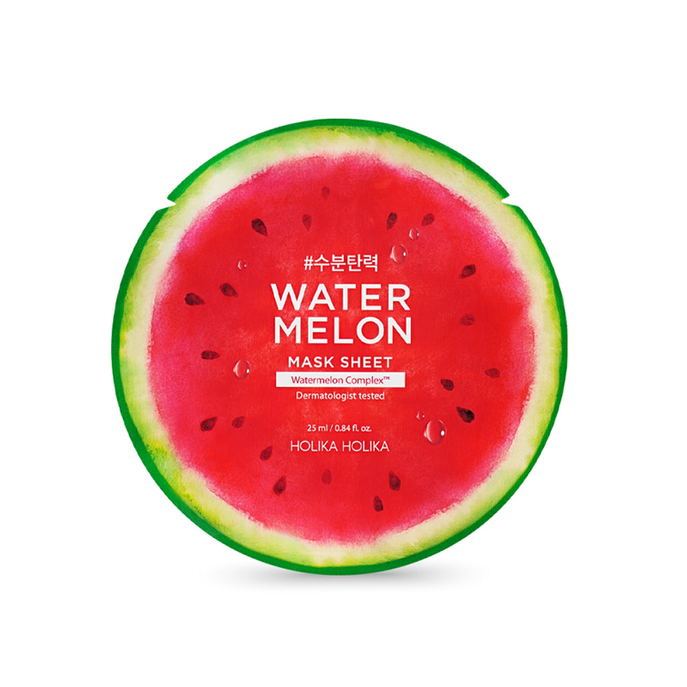 Тканевая маска с экстрактом арбуза Holika Holika Water Melon Mask Sheet